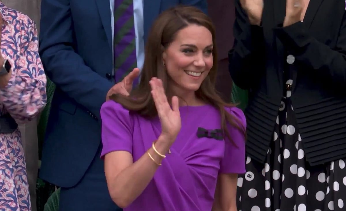 X/@Wimbledon : Kate Middleton arrives at Wimbledon